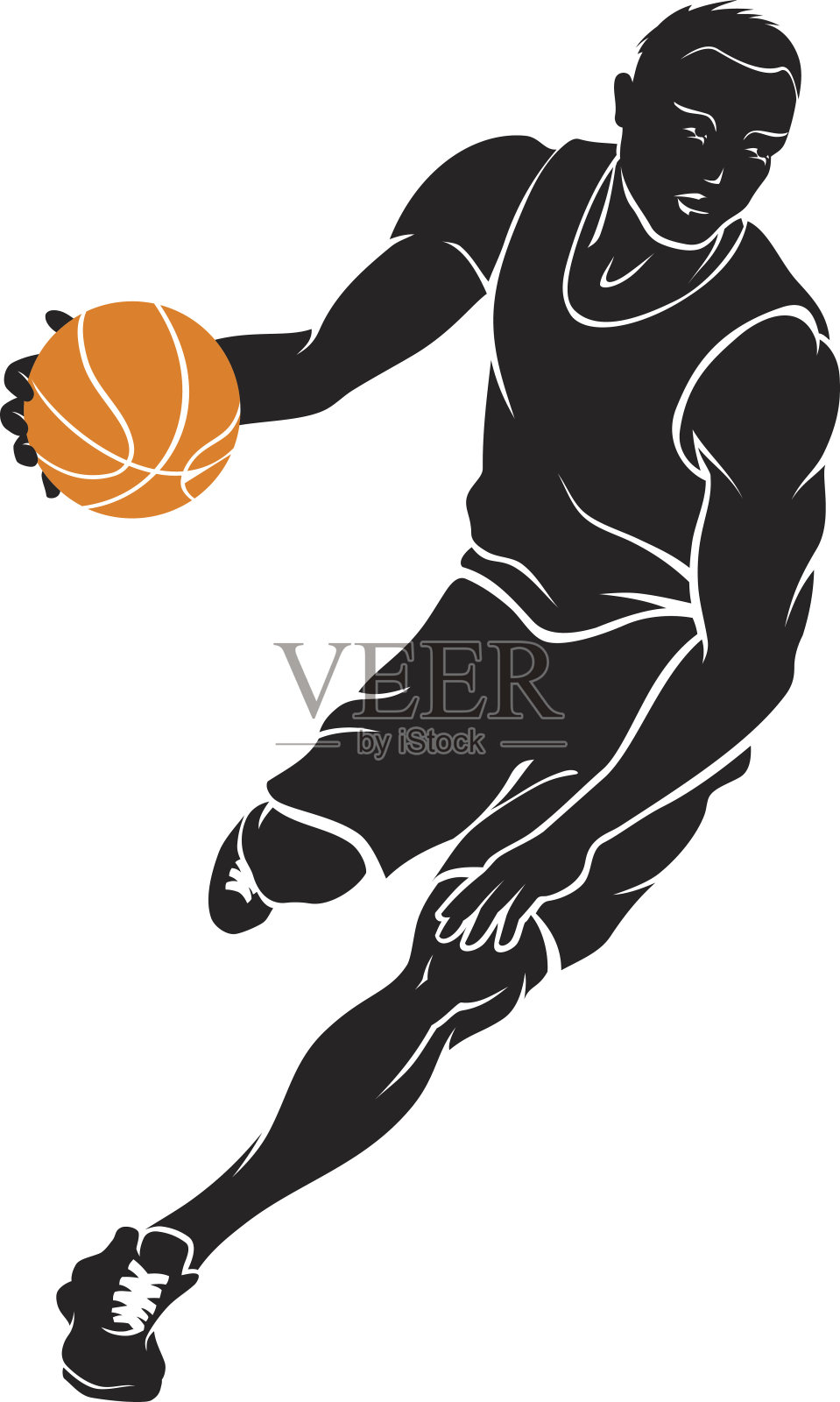 篮球运动员插画图片素材