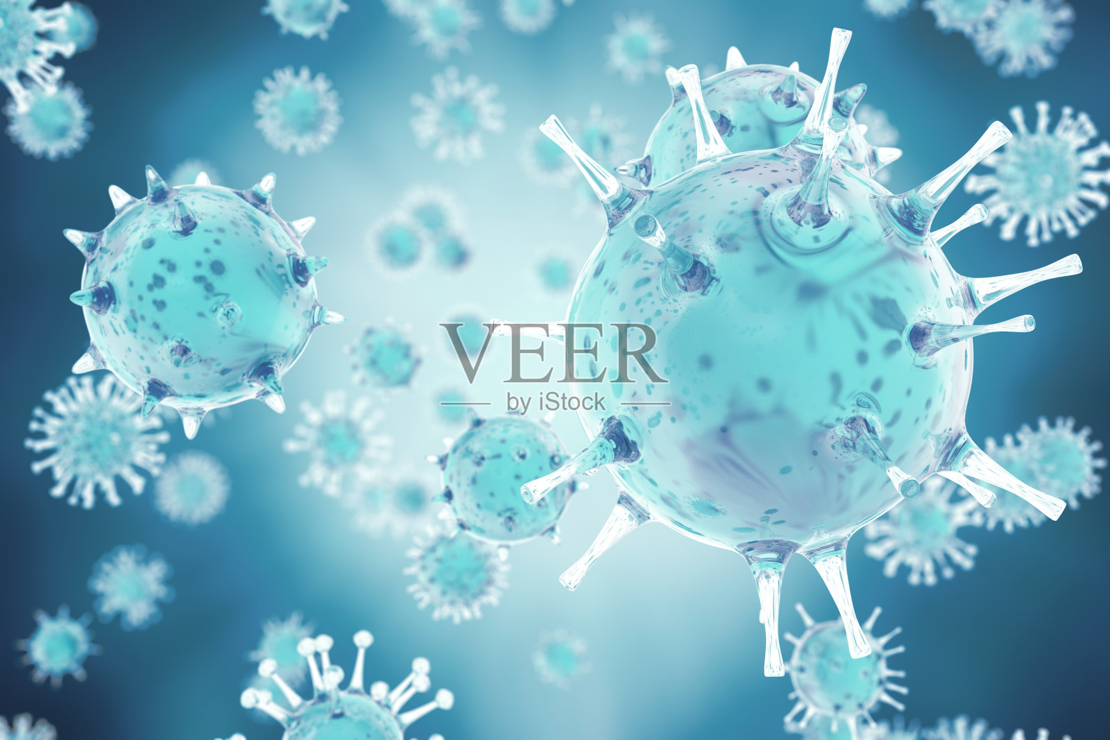 3D插图，肝炎，H1N1，艾滋病毒，流感艾滋病病毒抽象背景插画图片素材
