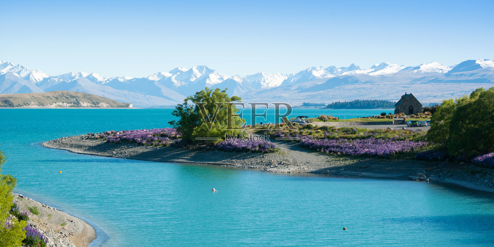 新西兰南岛特卡波湖美丽的风景照片摄影图片