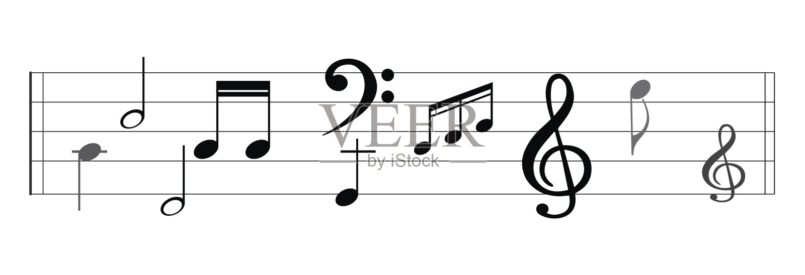 音乐的音符设计元素图片