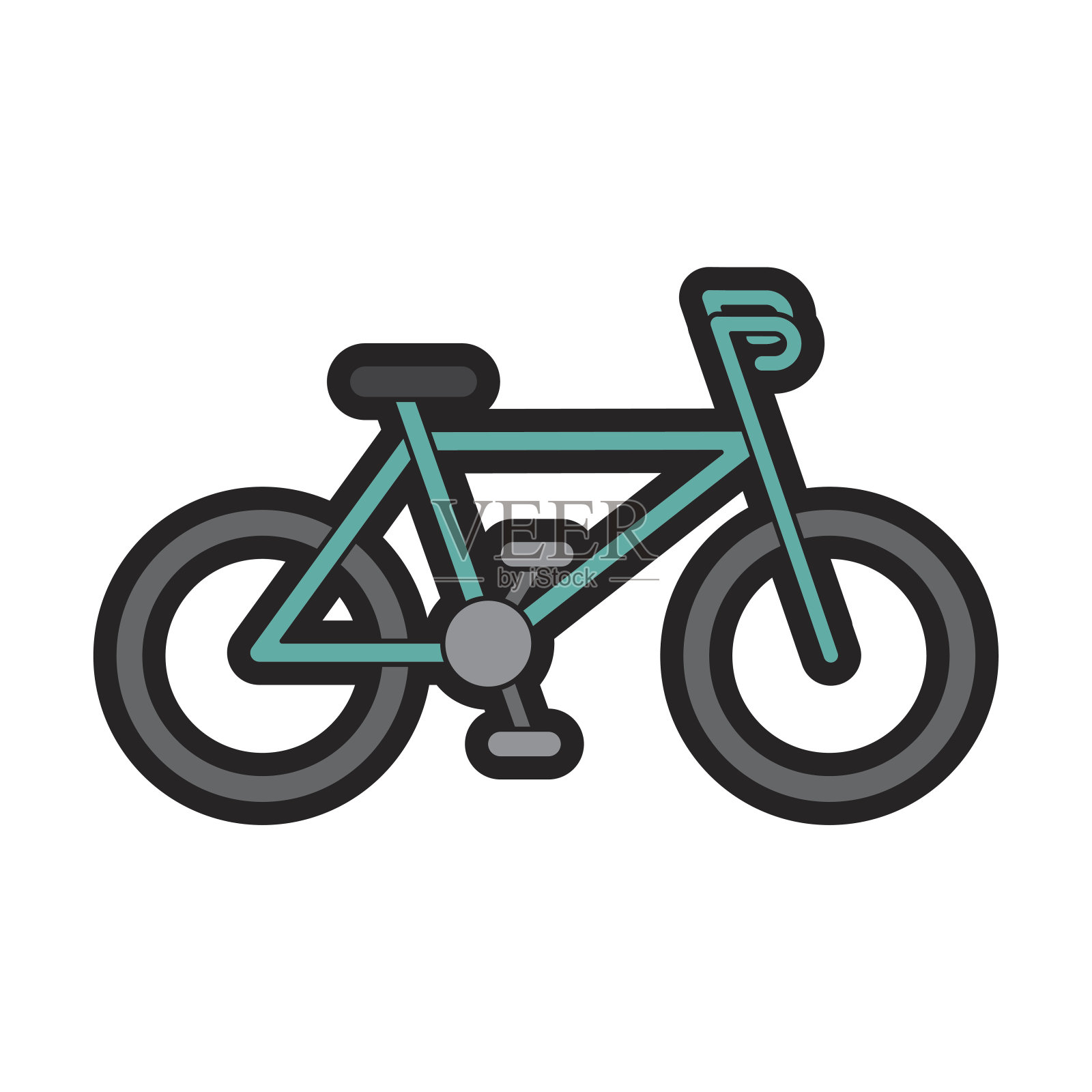 运动型自行车车插画图片素材