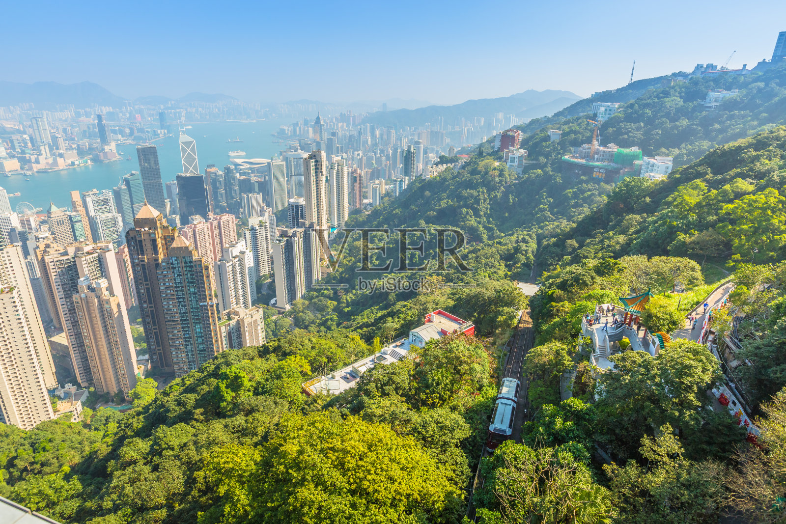香港山顶缆车照片摄影图片