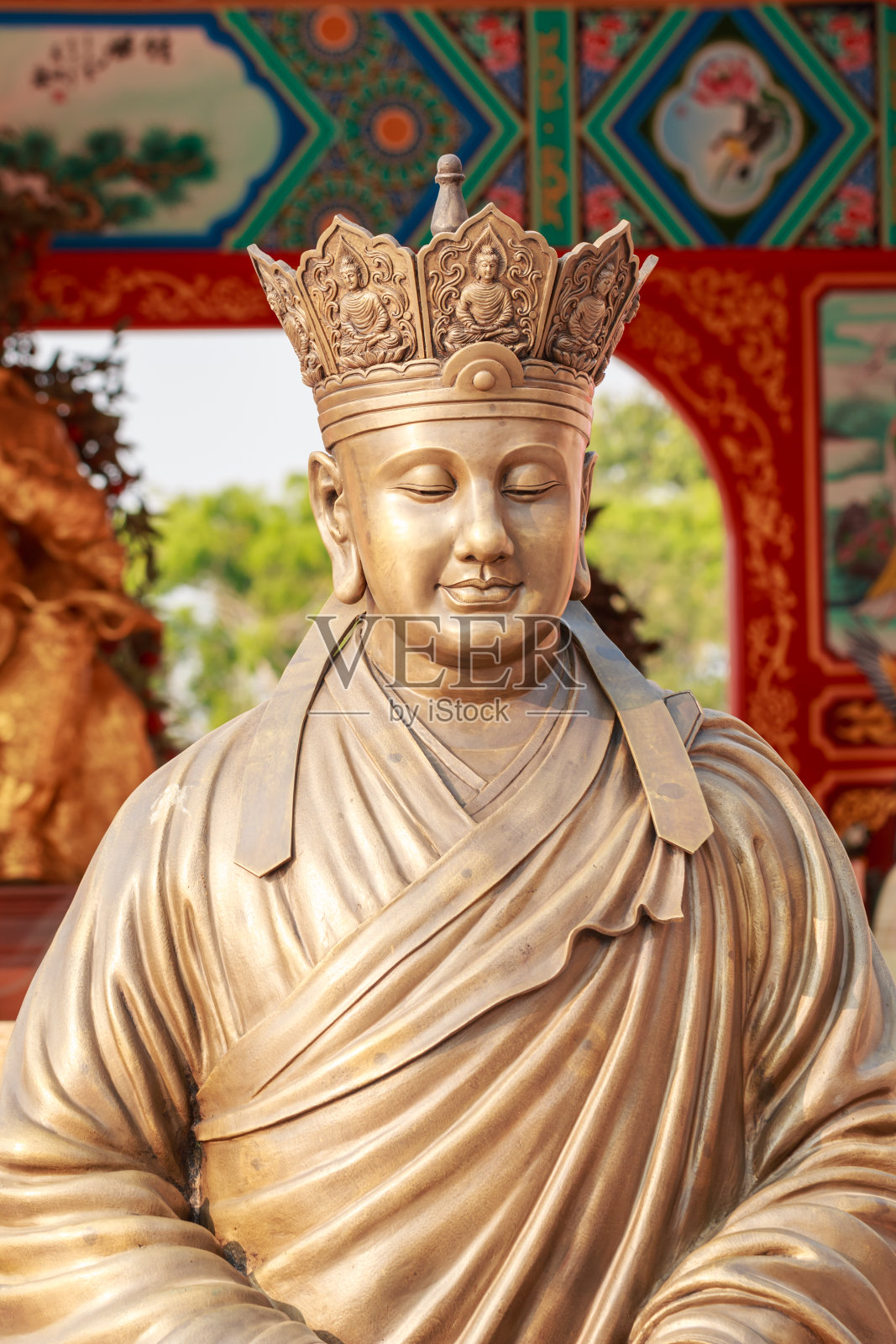 泰国中国寺庙的佛像照片摄影图片