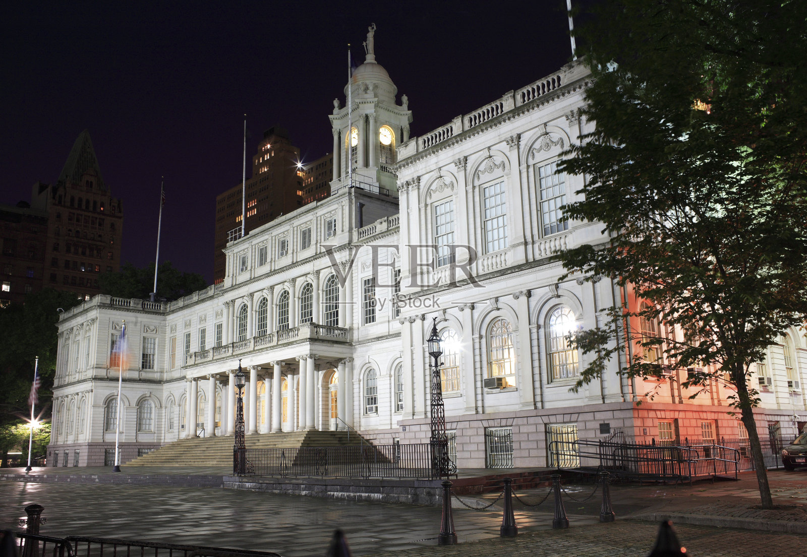纽约市市政厅照片摄影图片
