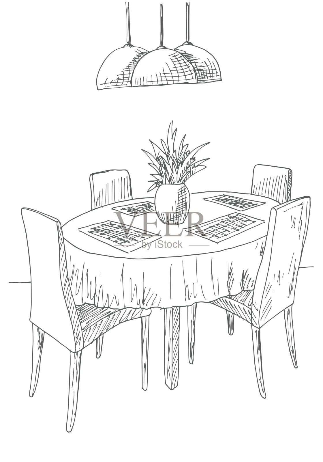 轻奢伸缩餐桌效果图|三维|其他三维|绘梵空间设计_原创作品-站酷ZCOOL
