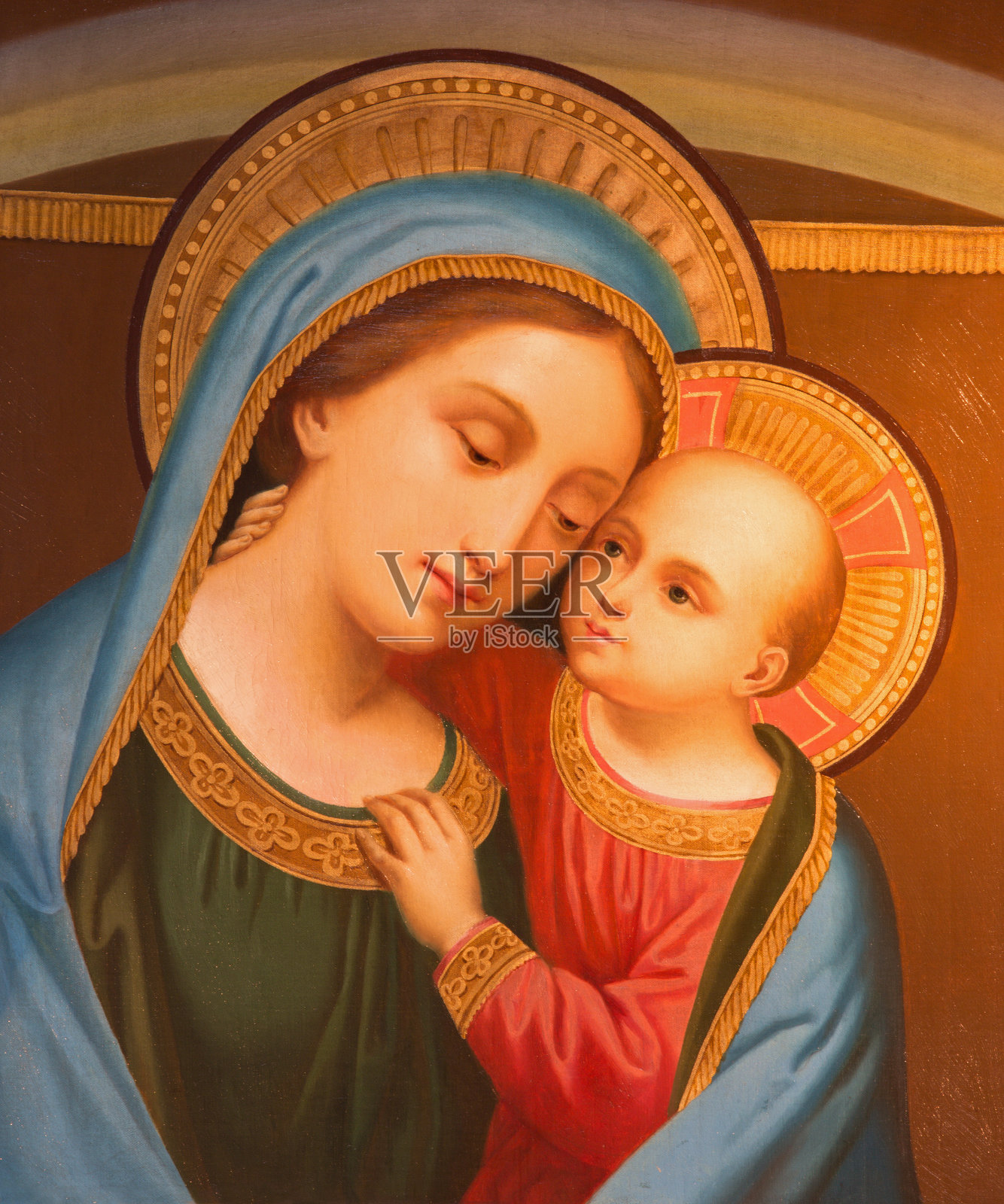 维也纳-圣母玛利亚巴洛克式圣彼得教堂插画图片素材