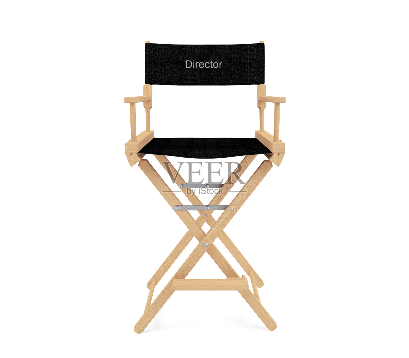 导演的椅子被孤立在白色的背景上照片摄影图片