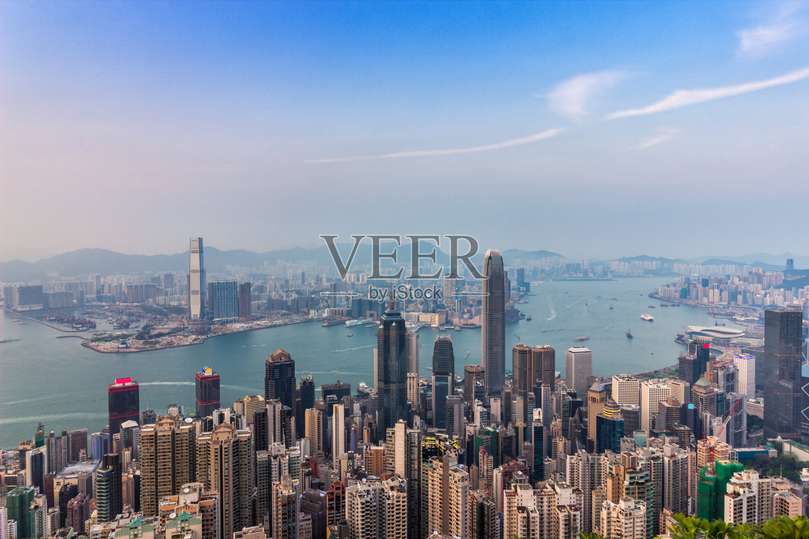 香港的城市场景照片摄影图片