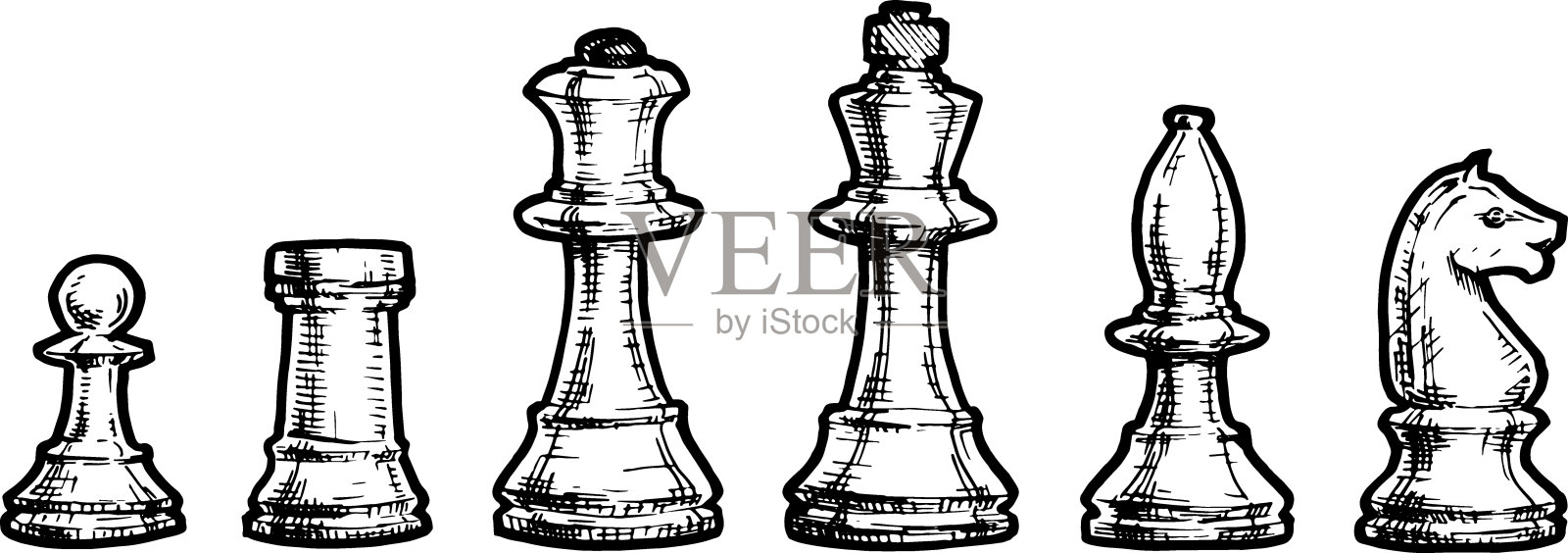 的国际象棋插画图片素材