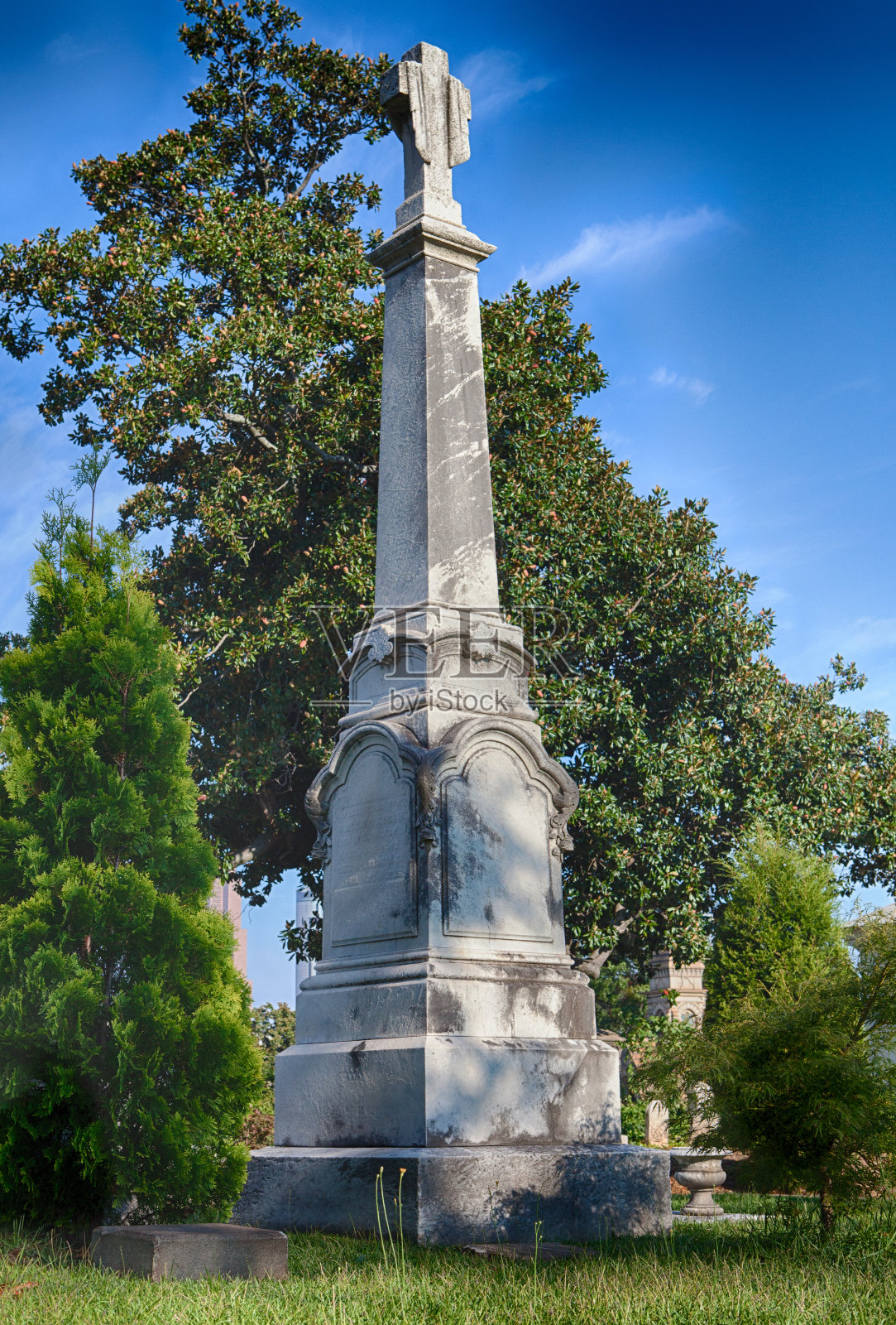 维多利亚墓碑，奥克兰公墓，亚特兰大，佐治亚州照片摄影图片