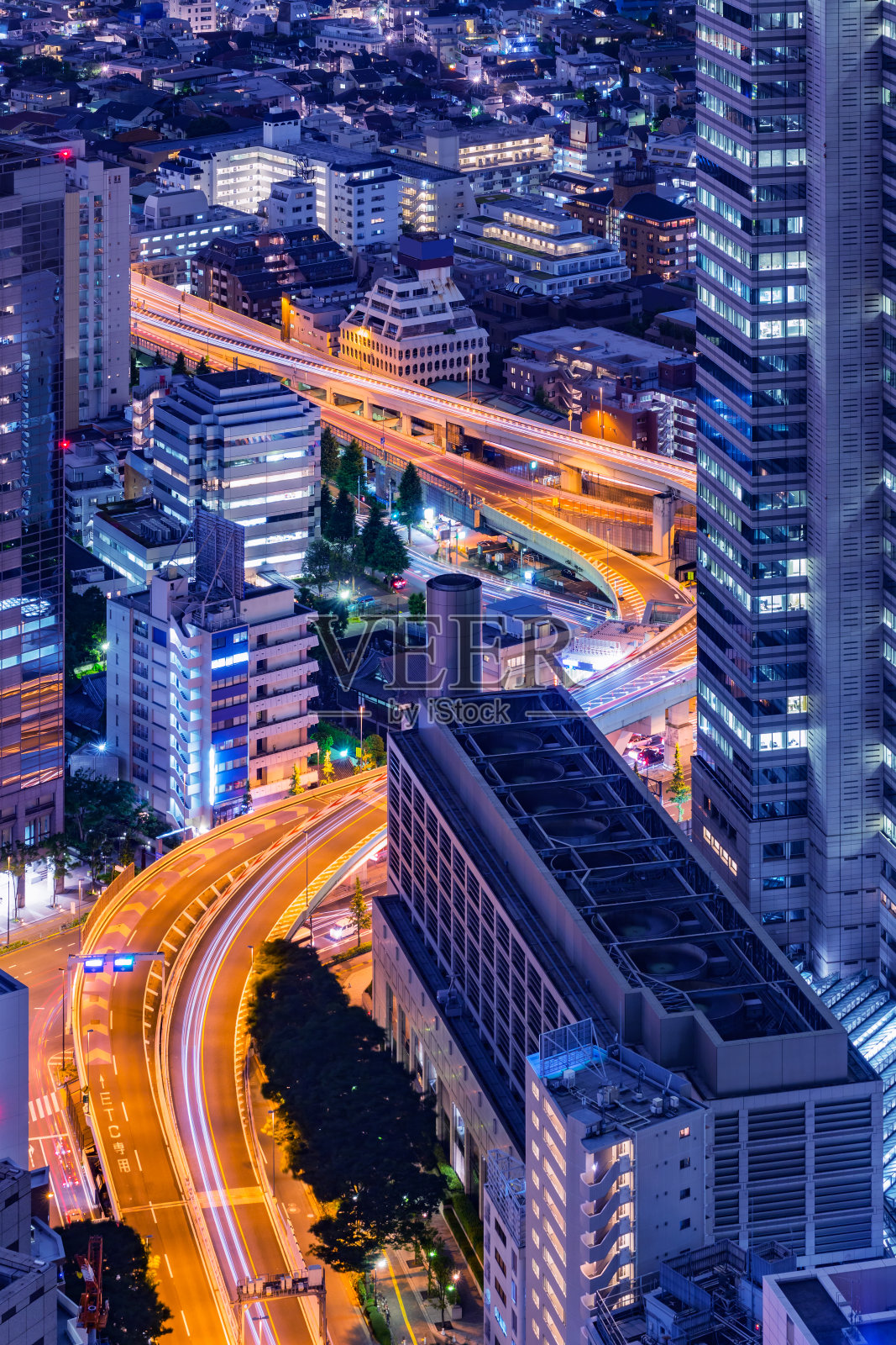 东京夜景照片摄影图片