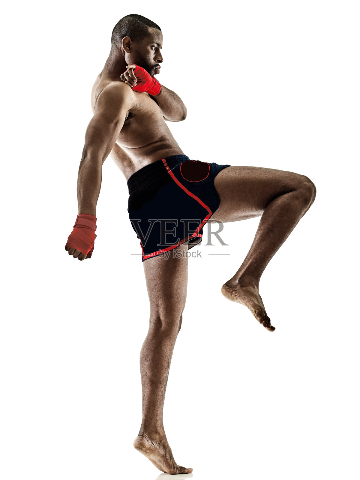 泰拳跆拳道男子孤立照片摄影图片