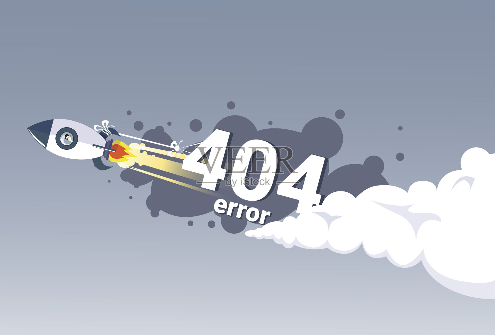 404未发现错误信息互联网连接问题概念横幅插画图片素材