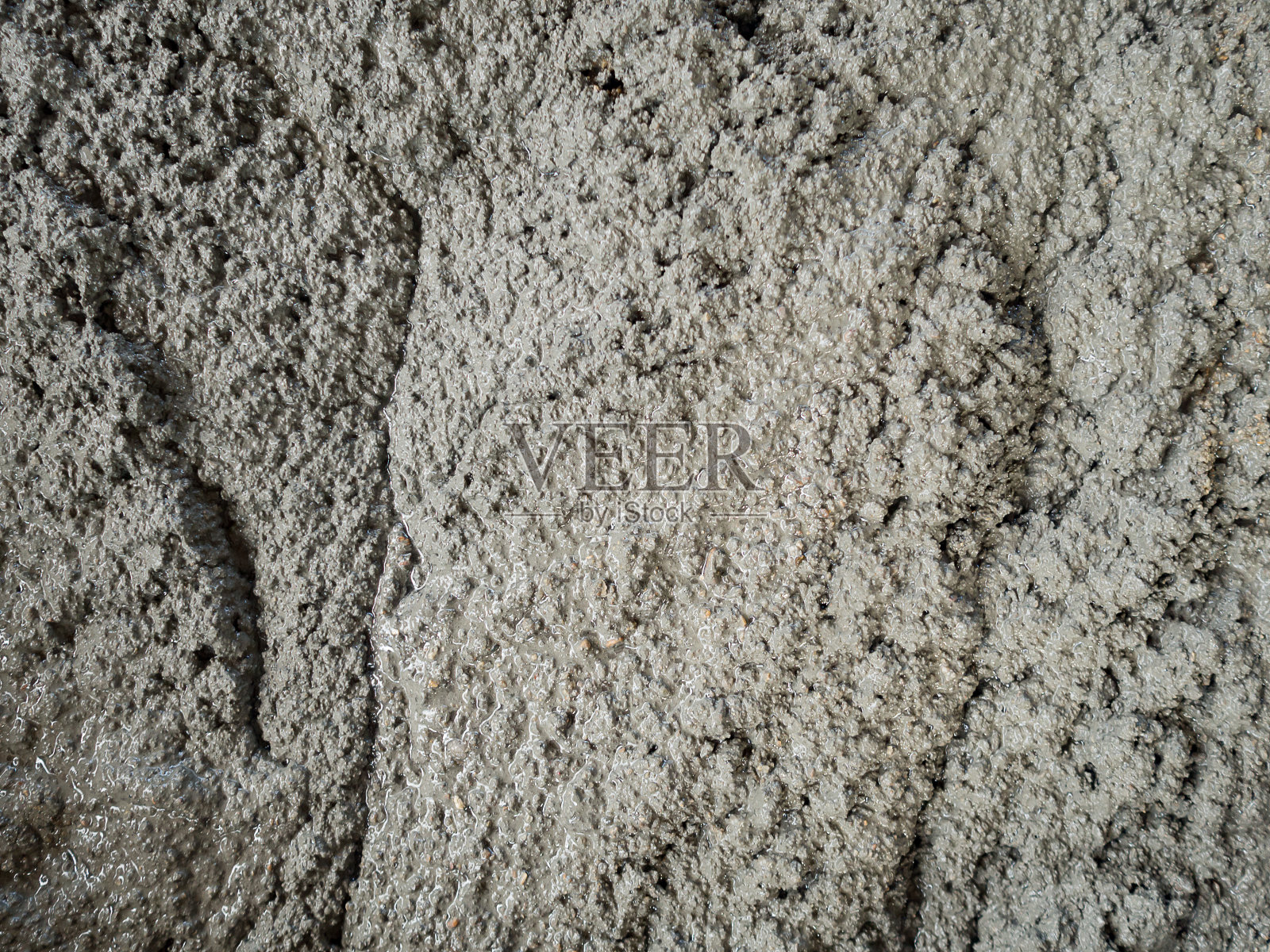 预拌混凝土水泥砂浆的质地。照片摄影图片