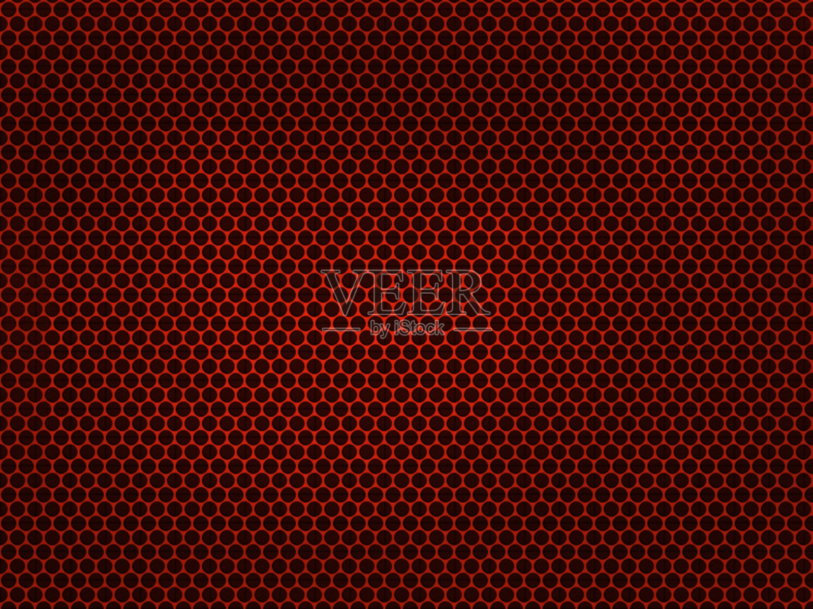 黑色背景上的红色金属网格。插画图片素材