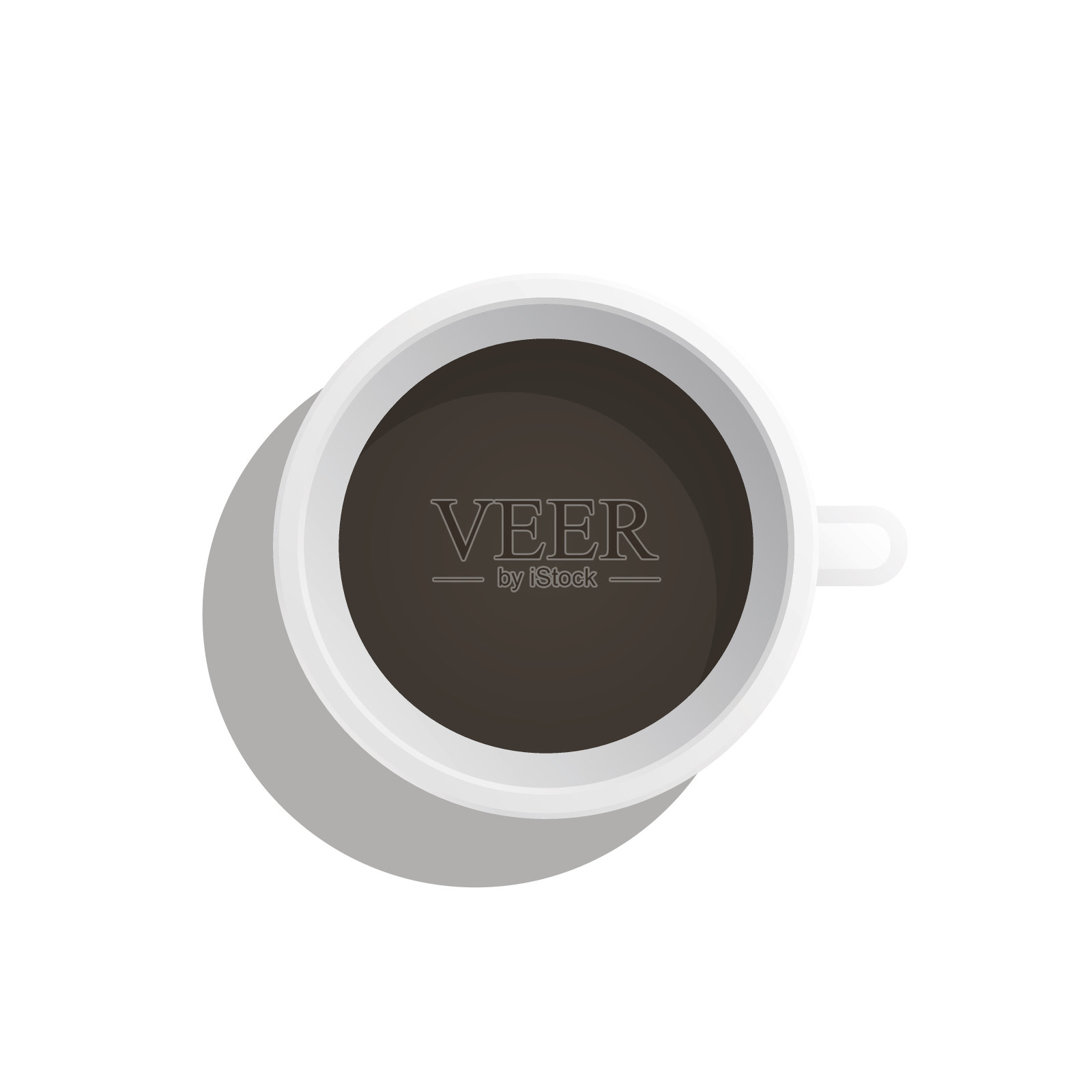 咖啡杯平设计元素图片