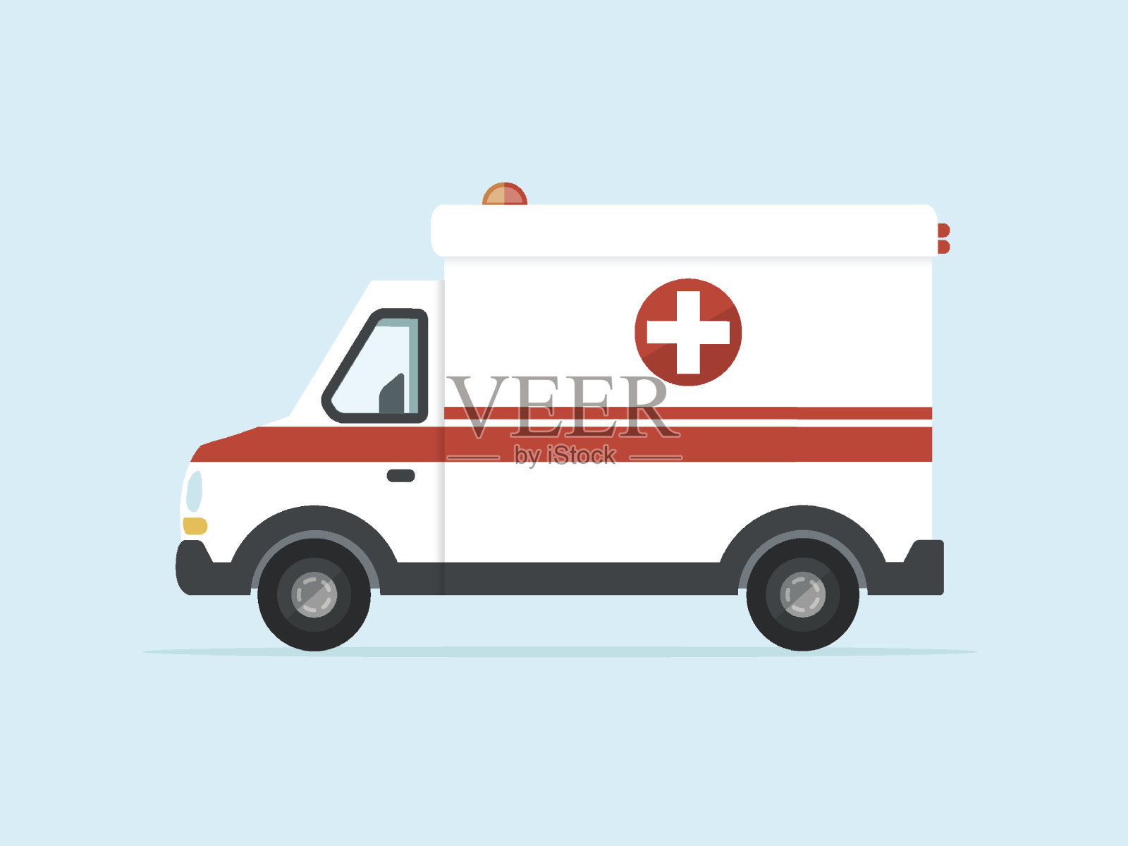 救护车汽车插画图片素材