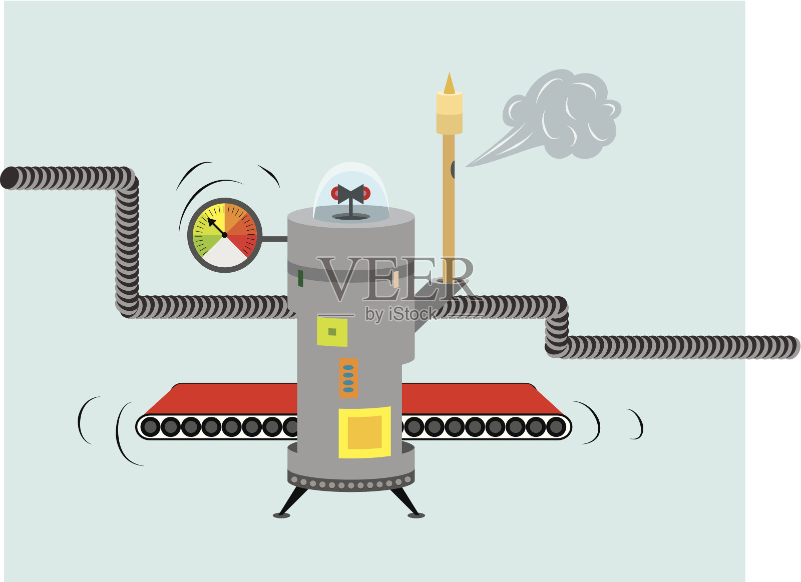 梦幻工业机器(矢量和jpeg)插画图片素材
