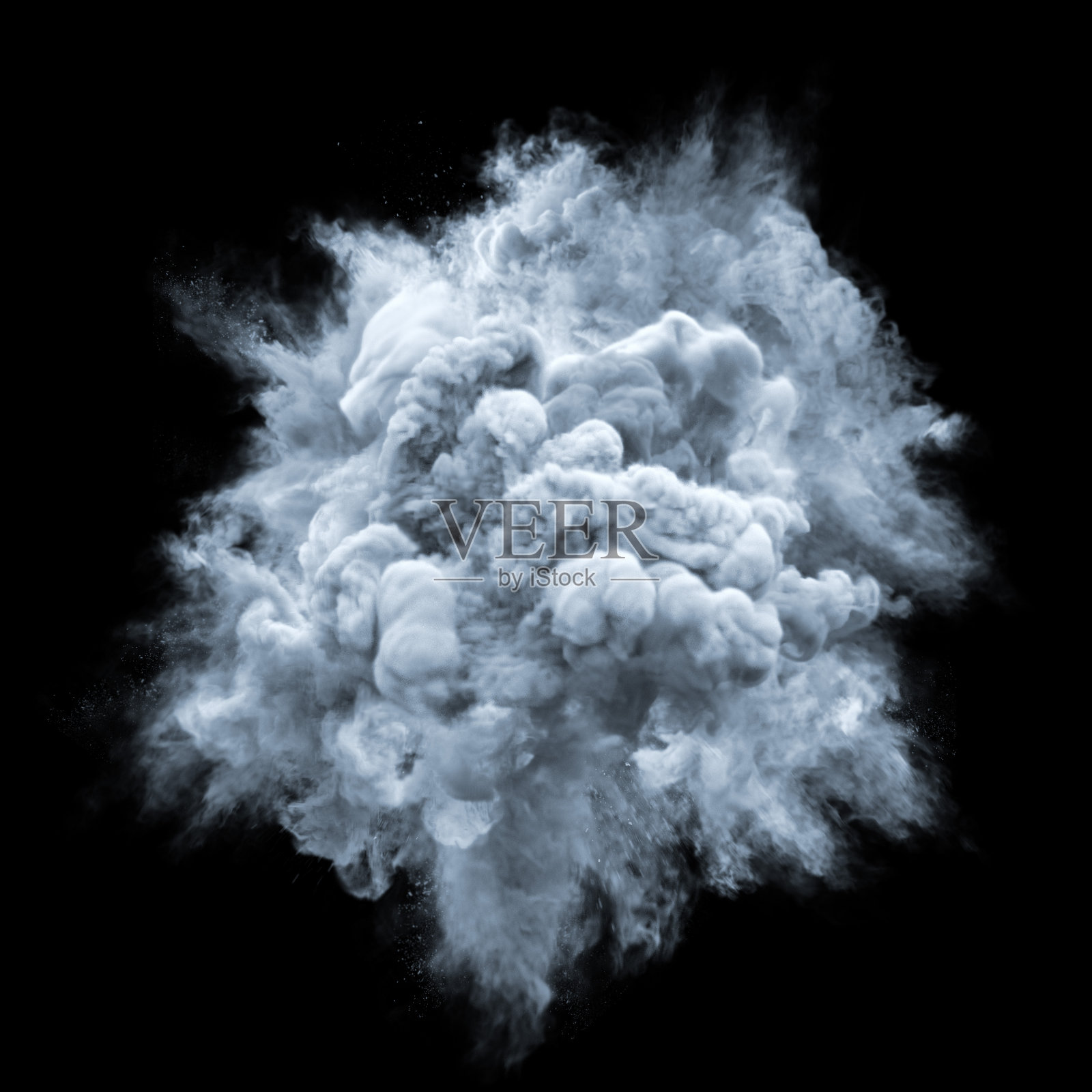 油漆粉灰色爆炸颗粒粉尘云雾飞溅抽象纹理背景设计元素图片