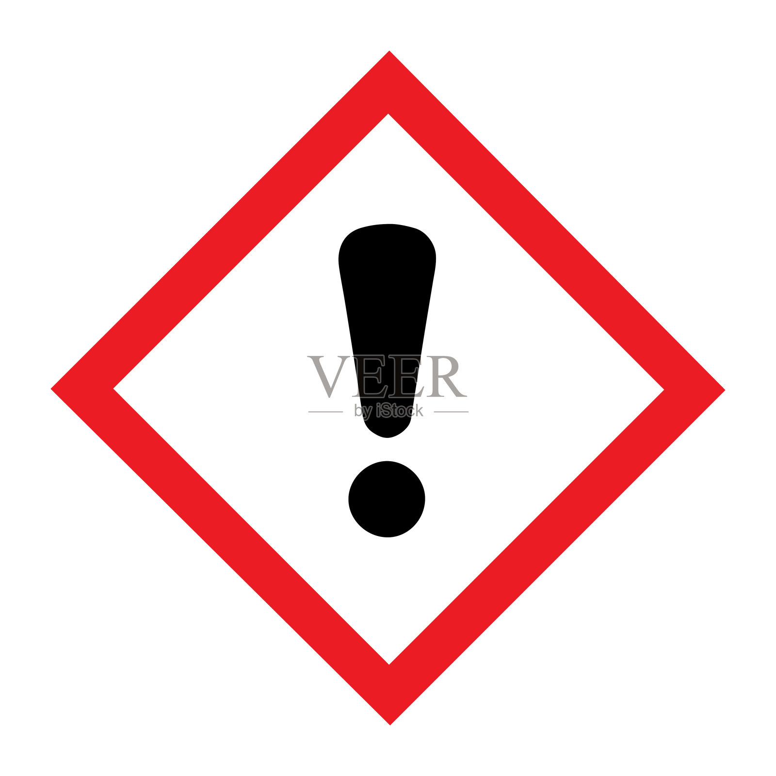 全球协调系统(GHS)有害标志、警告标志标准象形图设计元素图片