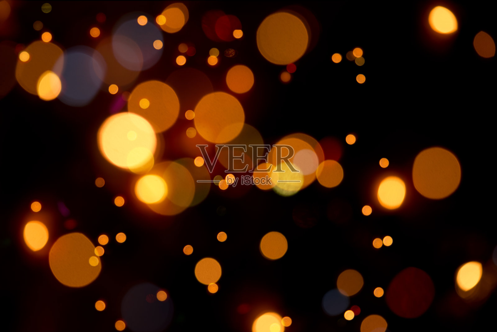橙色的暖散景-散焦光照片摄影图片