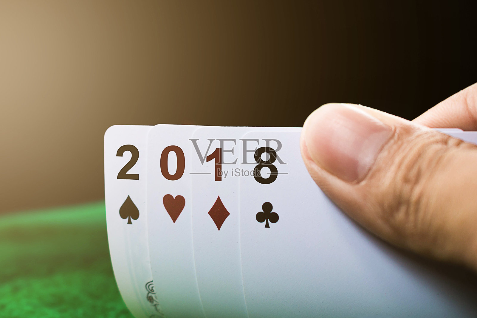 2018年赌卡快乐。照片摄影图片