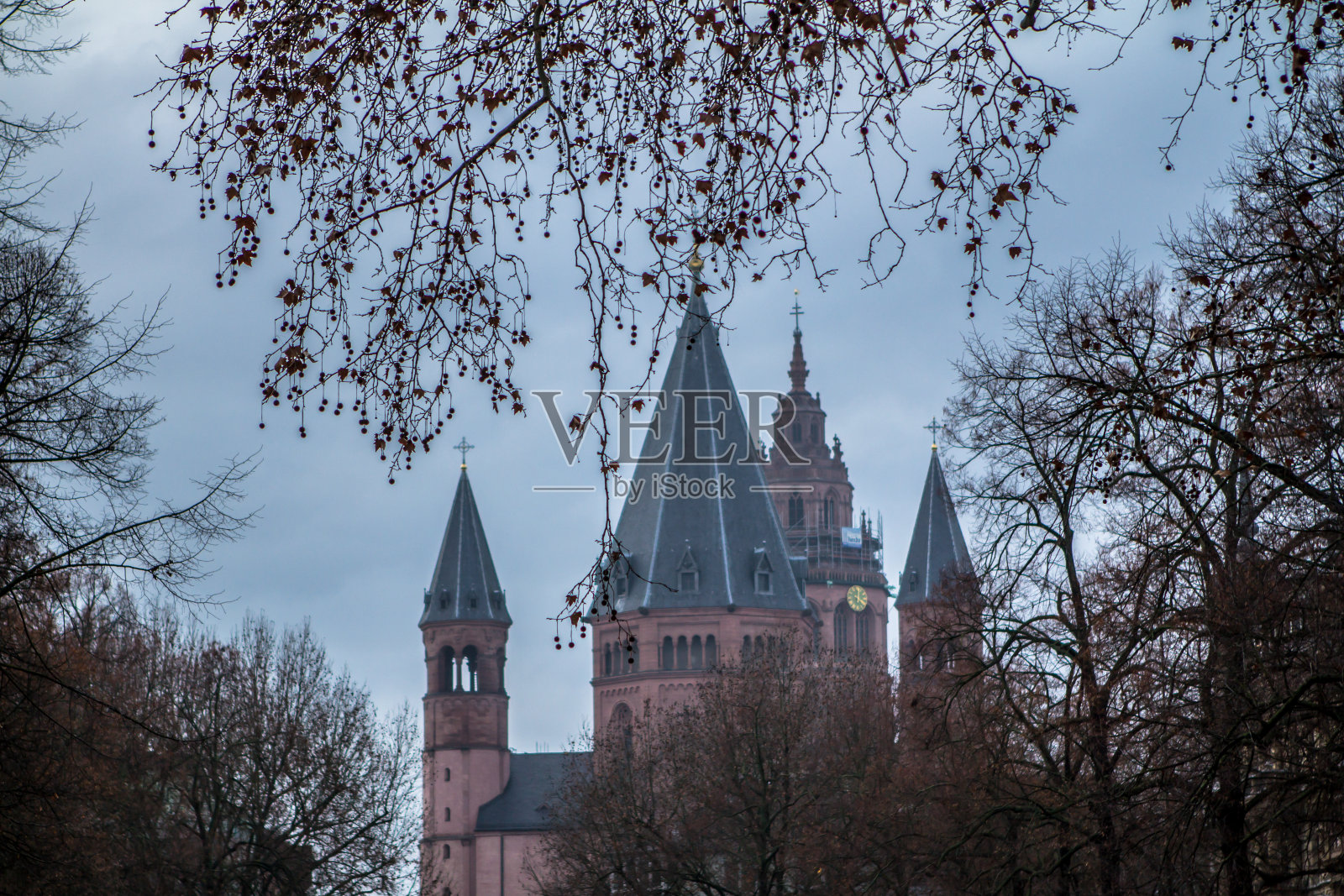 德国美因茨的大教堂照片摄影图片
