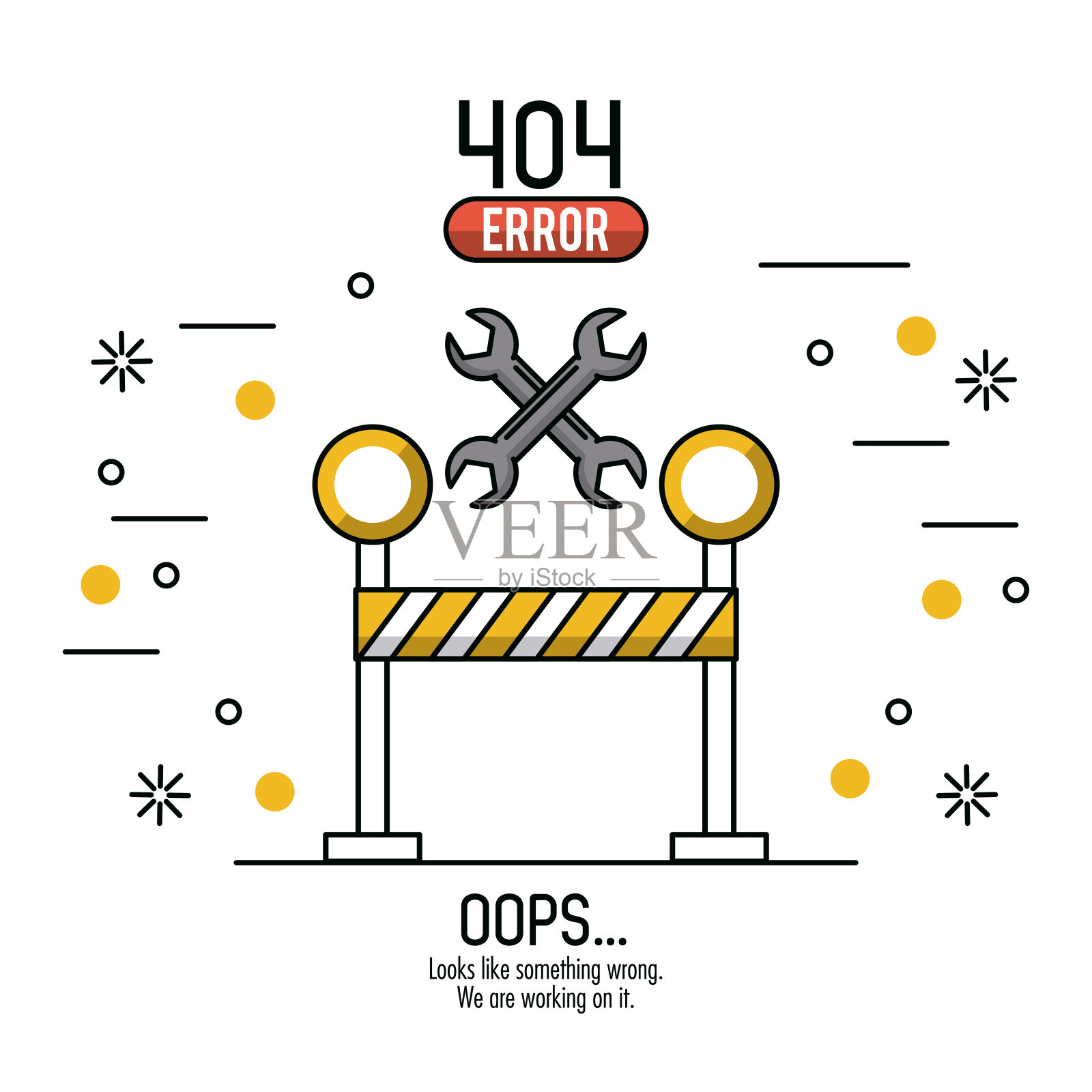 错误404图插画图片素材