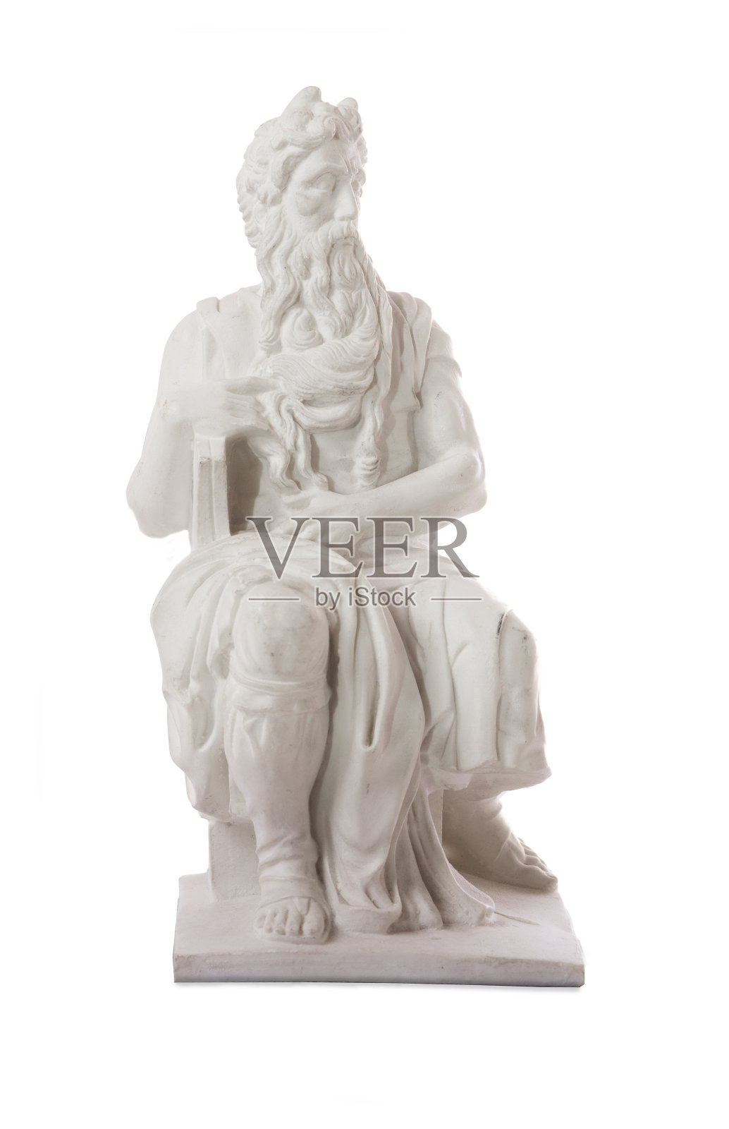 米开朗基罗的摩西雕塑，作为罗马的纪念品非常受欢迎照片摄影图片