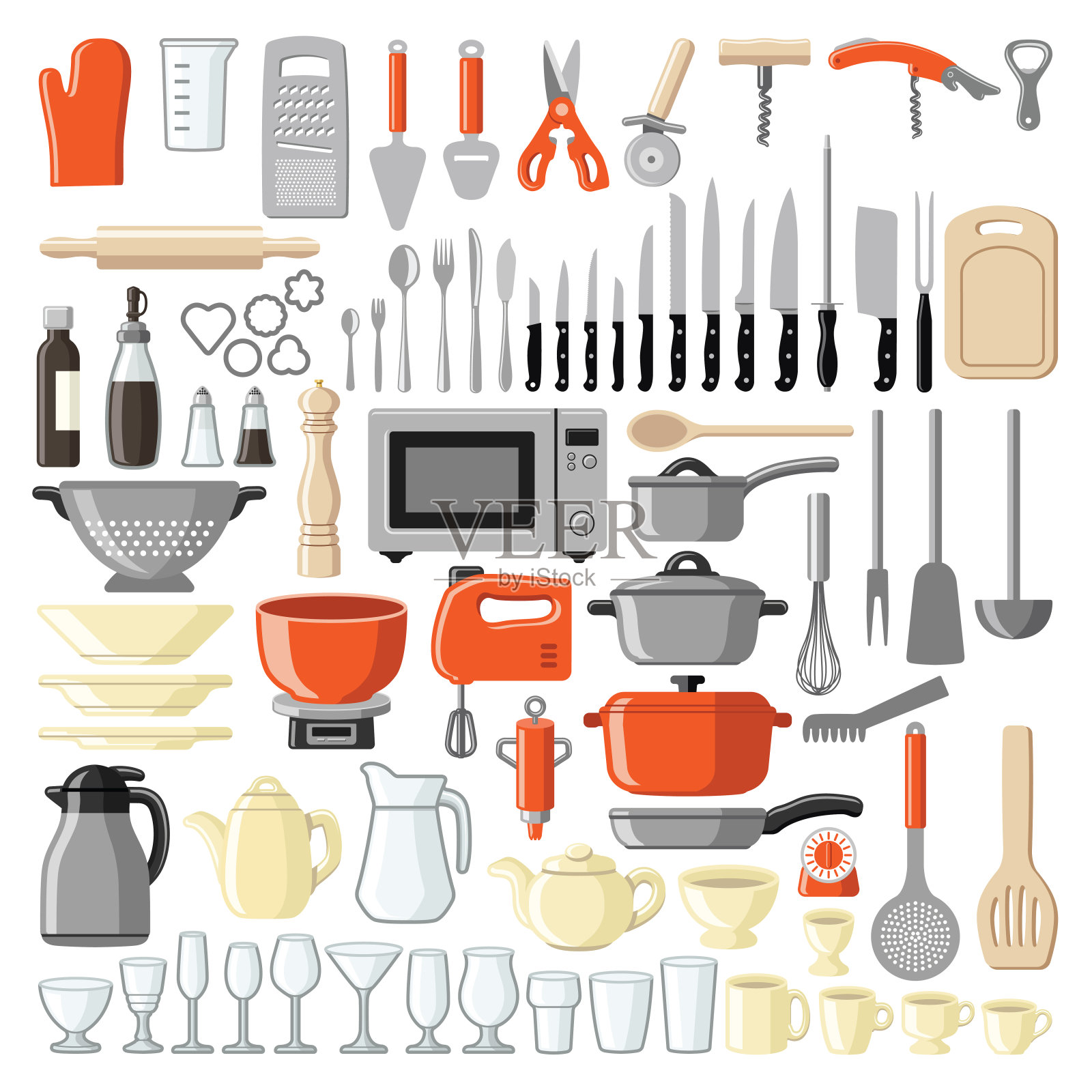 厨房工具图标素材