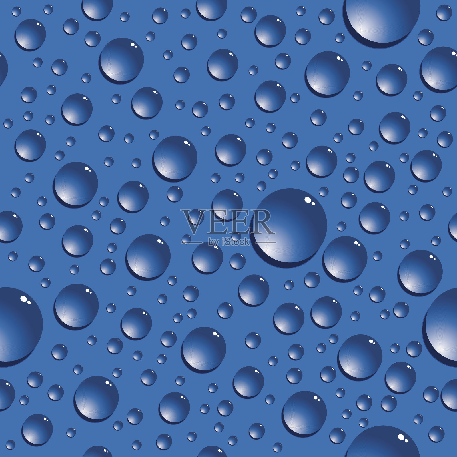 无缝的水滴设计元素图片