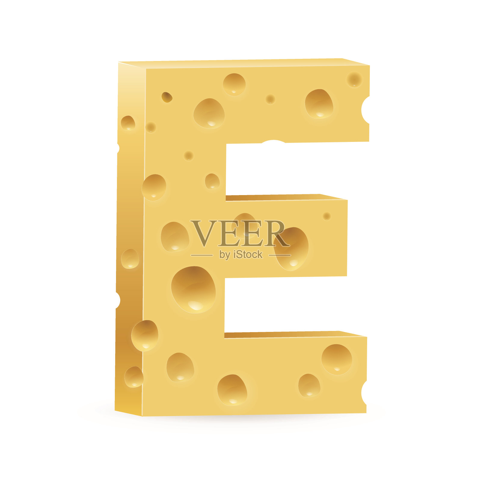 奶酪做的信设计元素图片