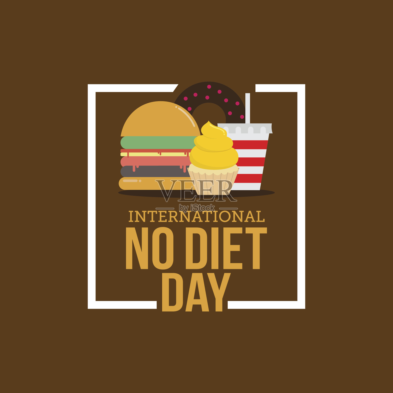 国际无饮食日设计元素图片