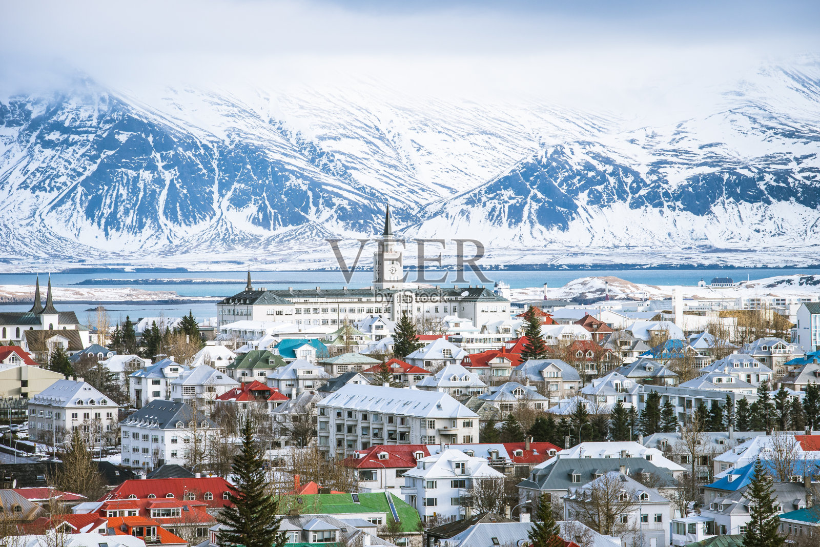冰岛首都雷克雅未克照片摄影图片
