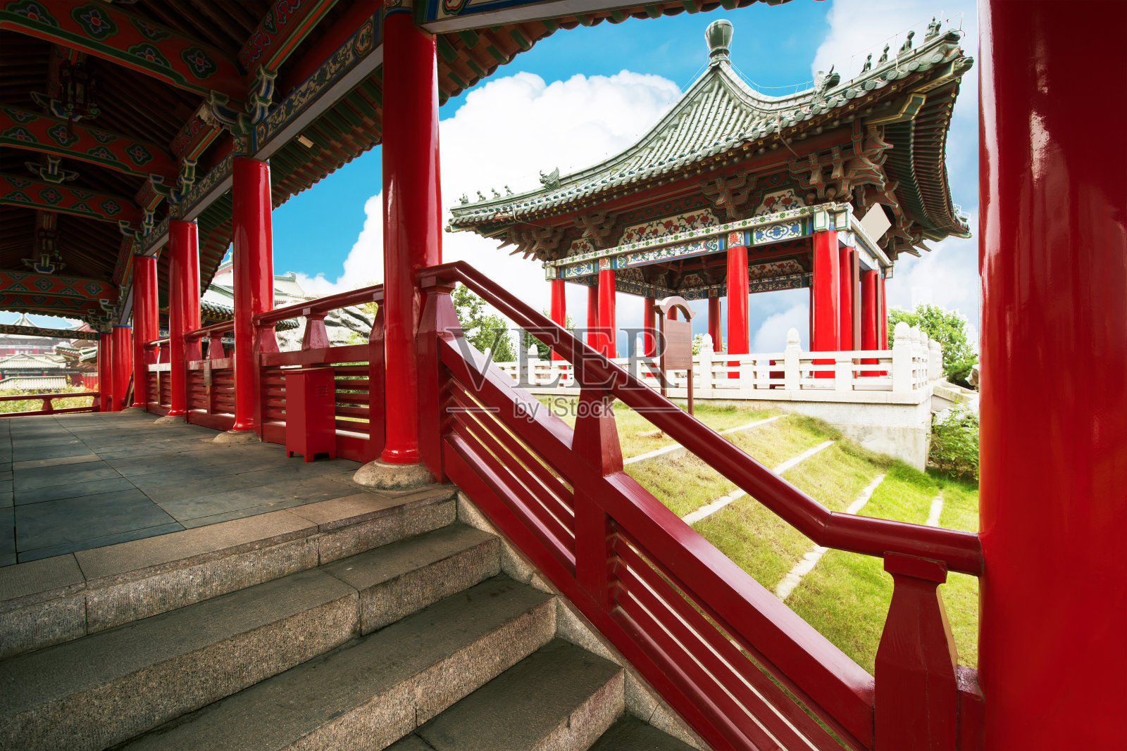 滕王阁，南昌，中国传统古建筑，木制。照片摄影图片