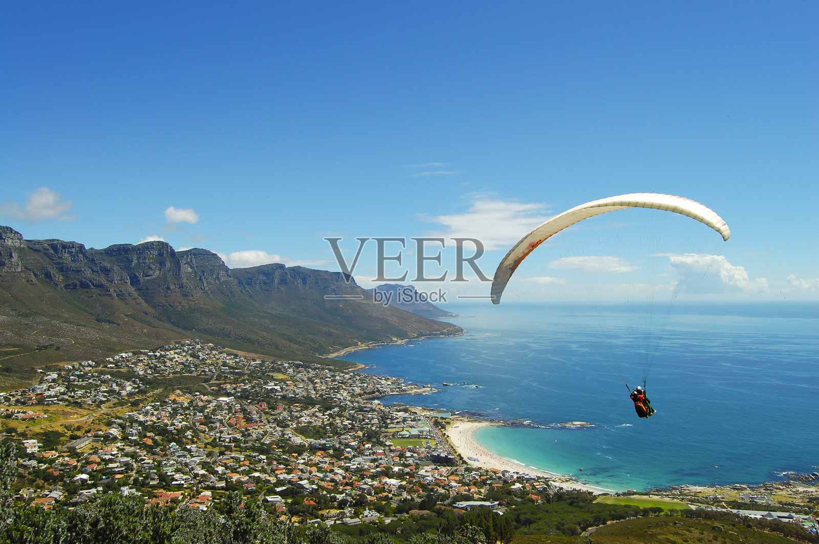 滑翔伞-开普敦-南非照片摄影图片