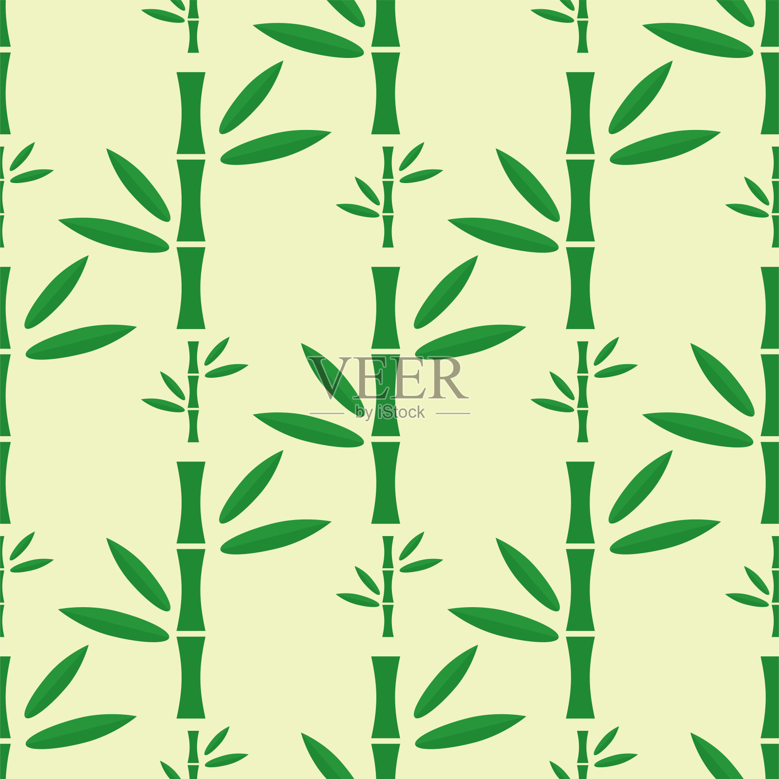竹茎无缝模式矢量插图设计元素图片