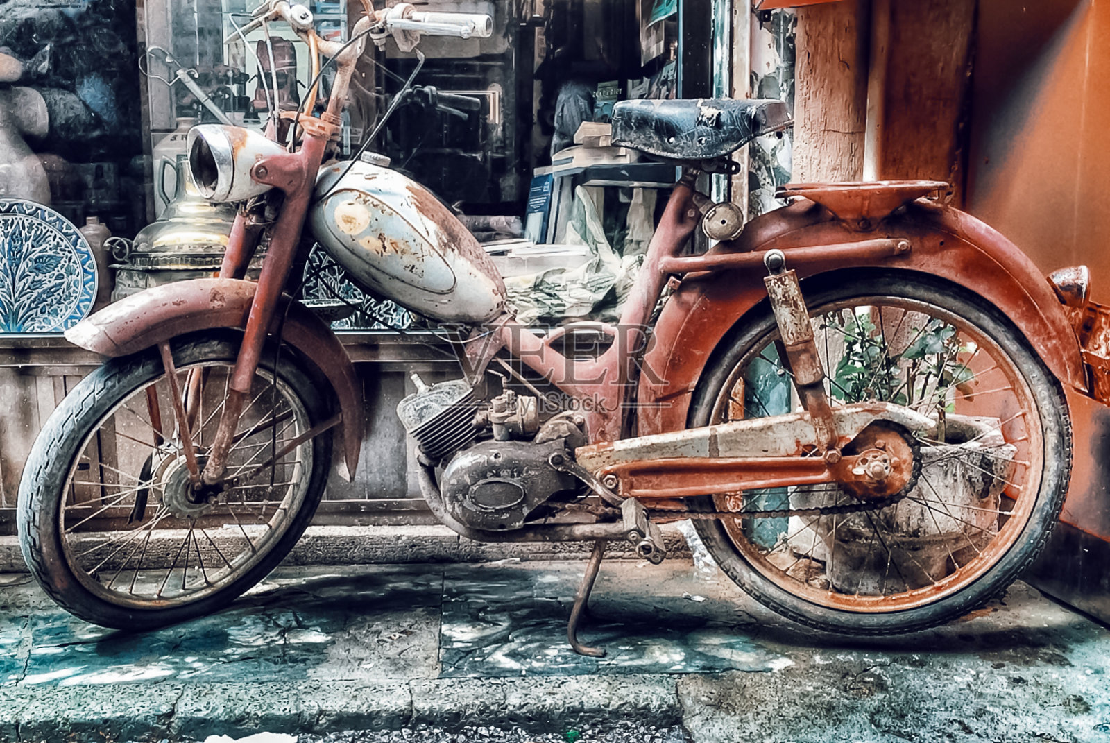 复古的摩托车照片摄影图片