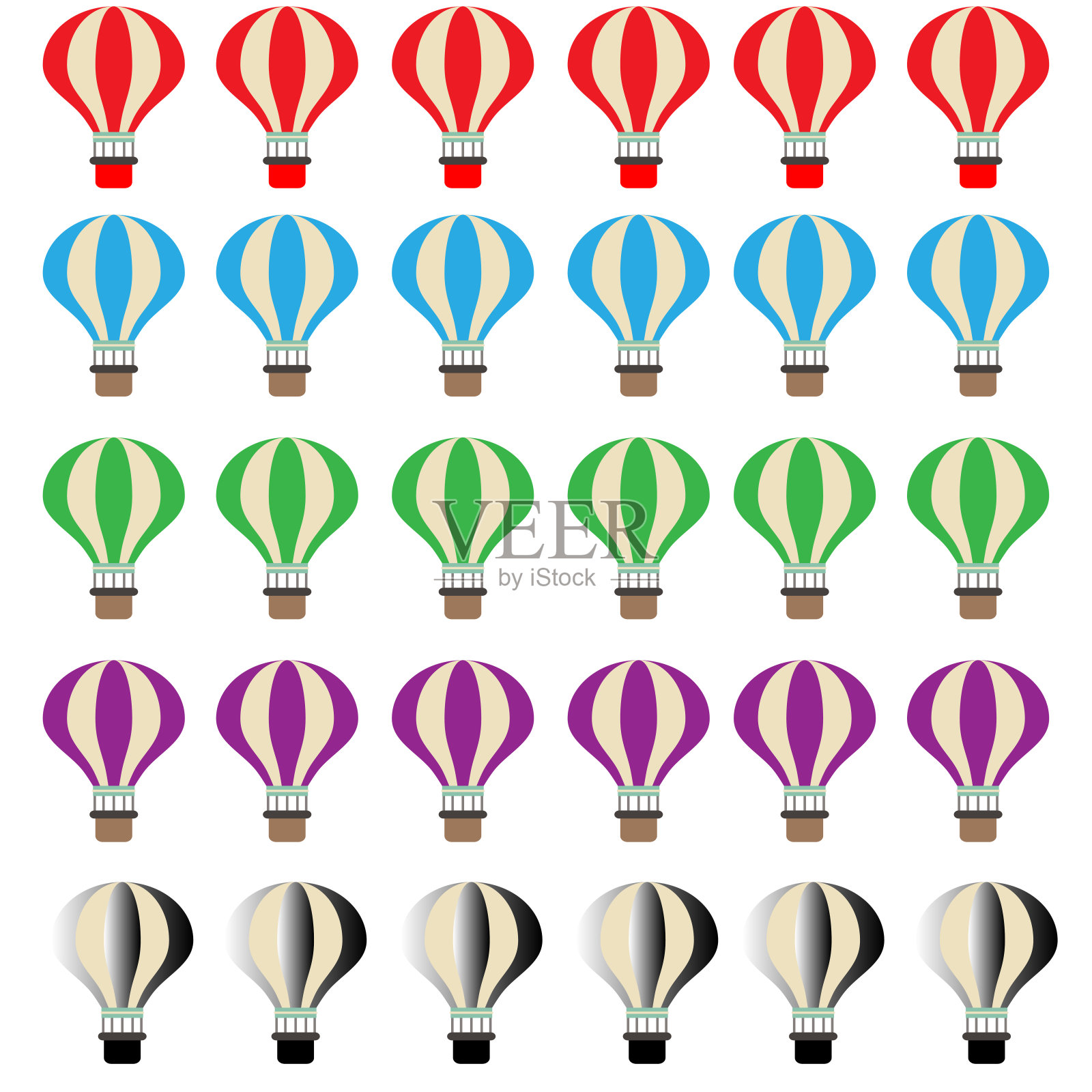 气球的模式插画图片素材