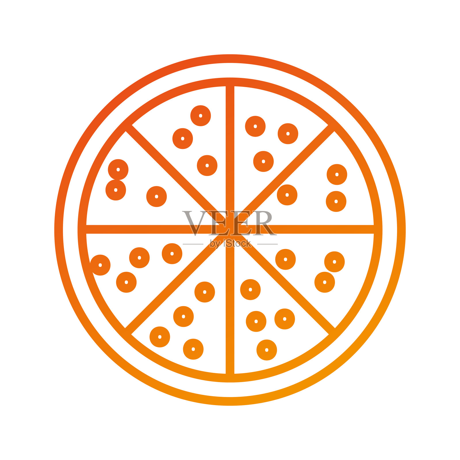 晚餐菜单上的一盘披萨鸡肉设计元素图片