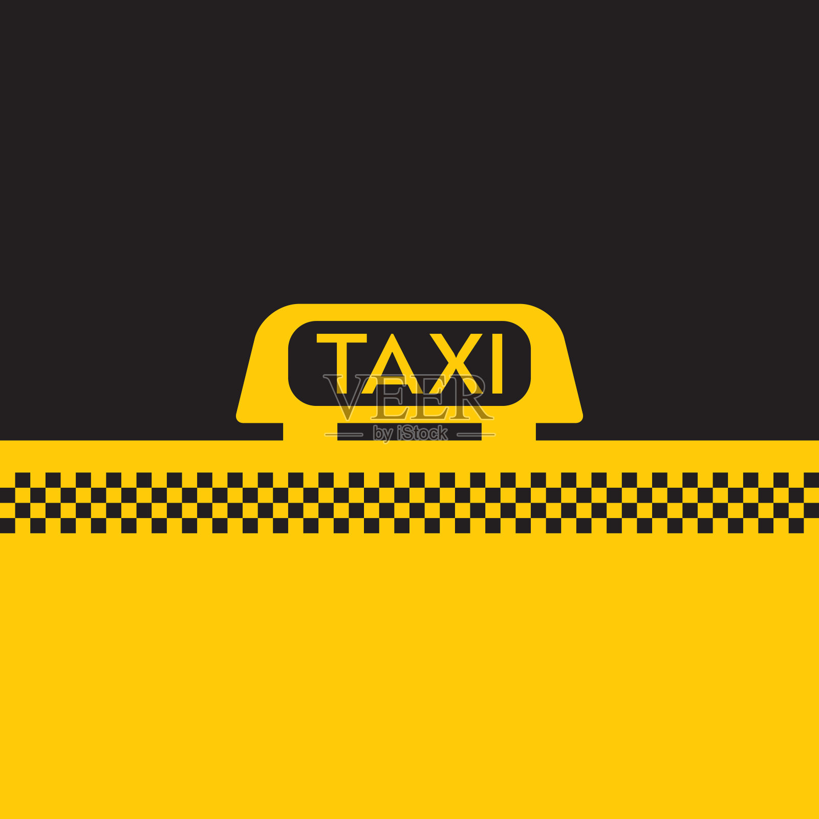 出租车标志插画图片素材