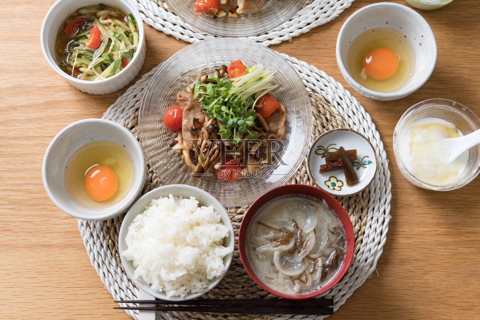 日本的套餐。照片摄影图片
