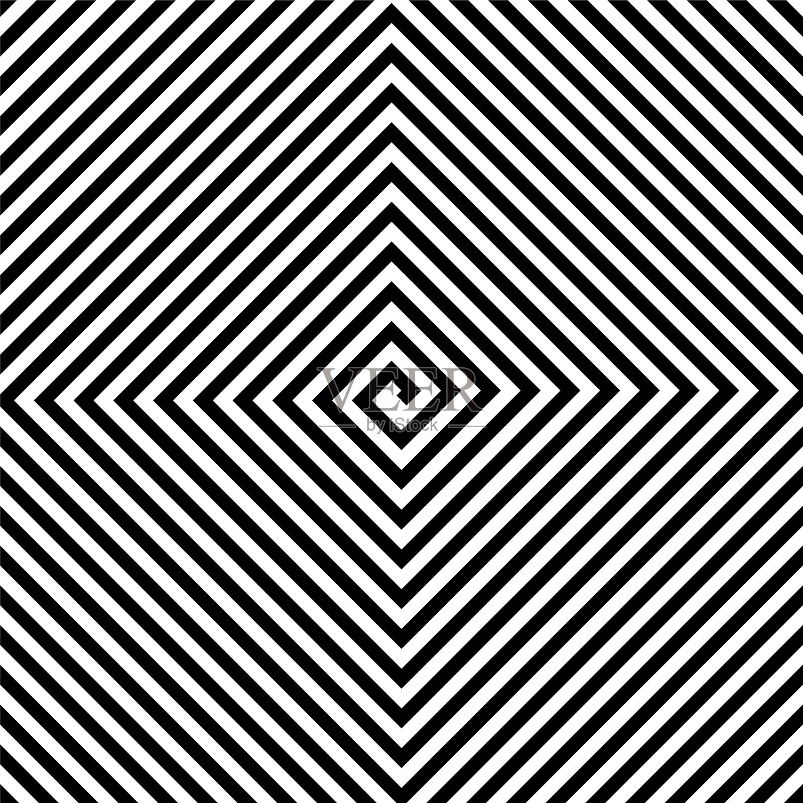 黑白方形螺旋。向量的背景插画图片素材