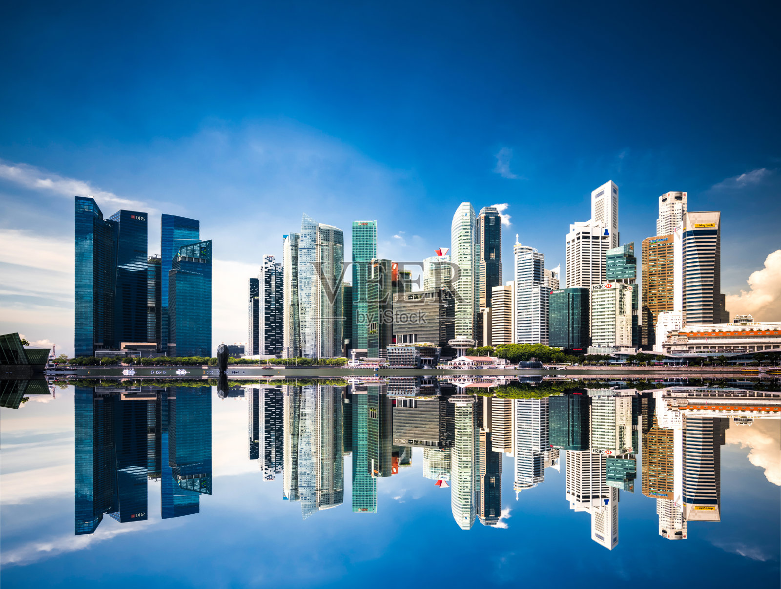 新加坡的天际线照片摄影图片