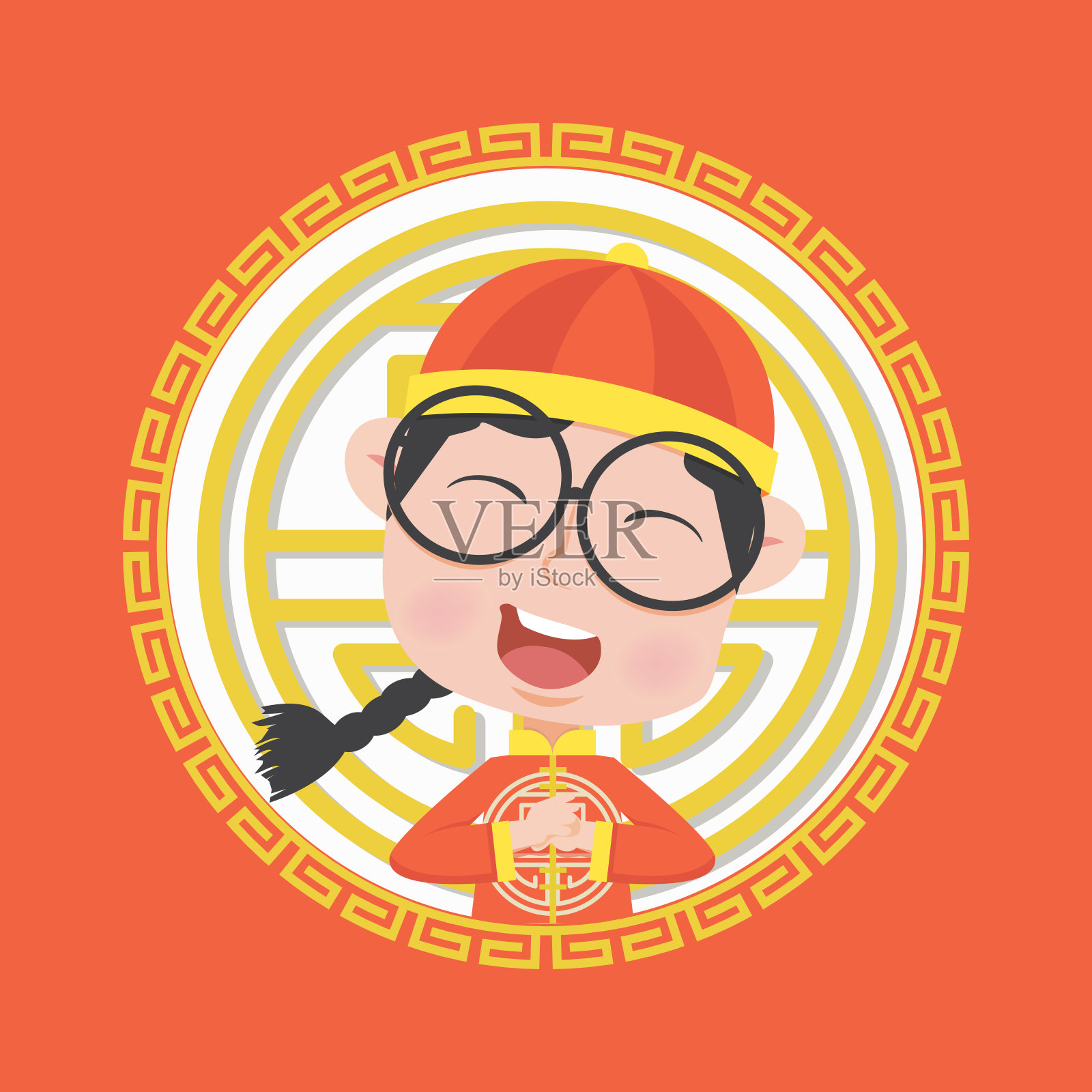 中国童装插画图片素材