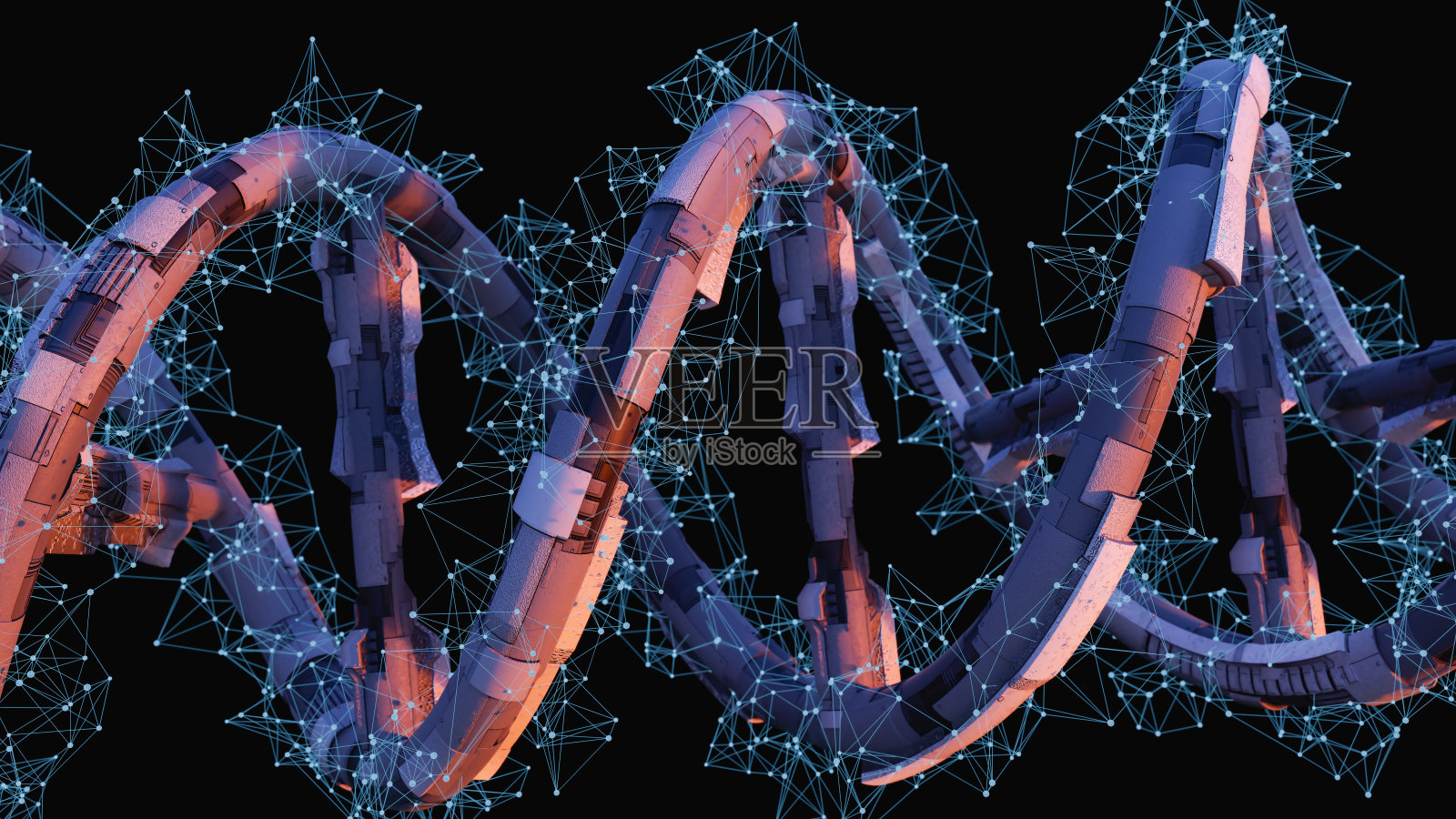 DNA科幻螺旋照片摄影图片