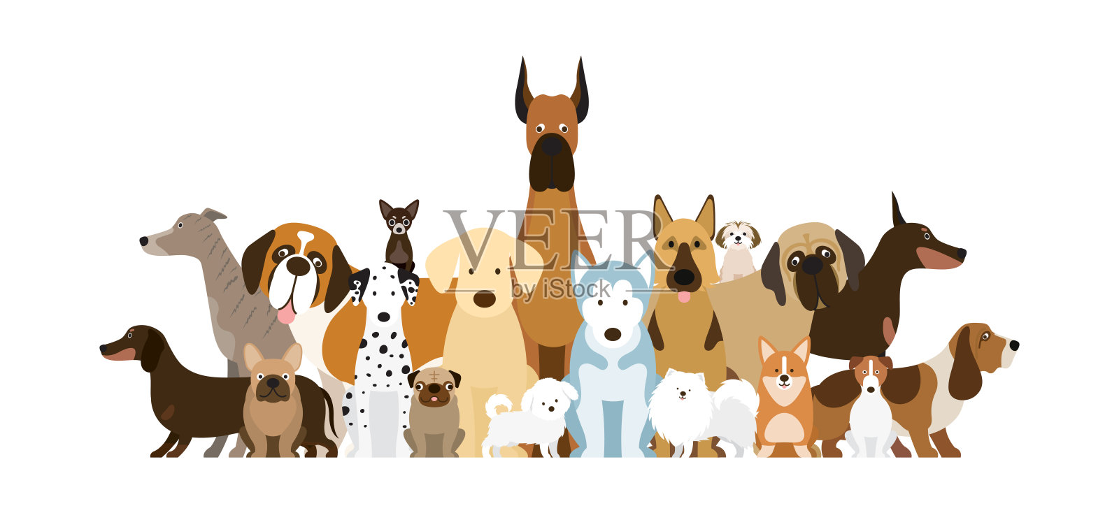 犬种组插画插画图片素材