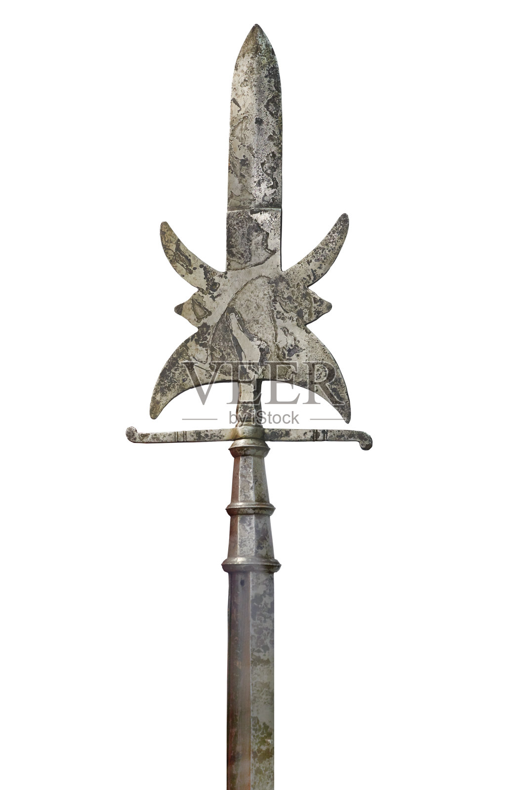 特写的中世纪的枪与矛骑士为战斗的尖端照片摄影图片