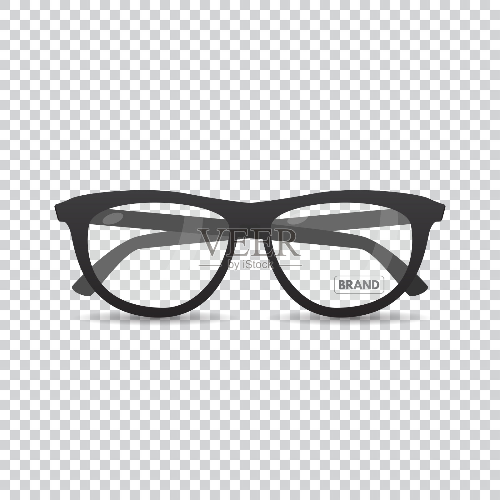 时尚复古的眼镜设计元素图片