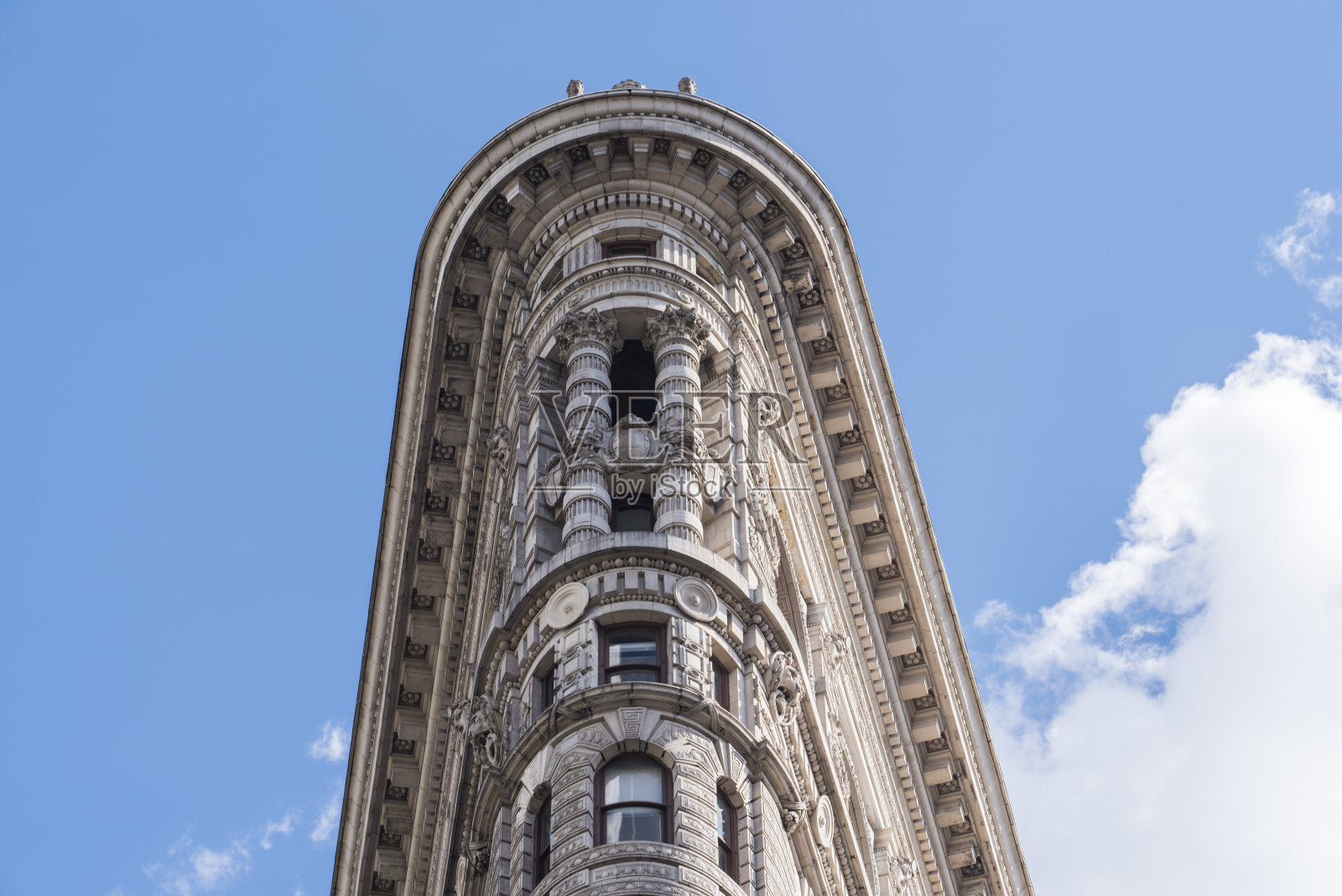 美国曼哈顿熨斗大厦的细节照片摄影图片